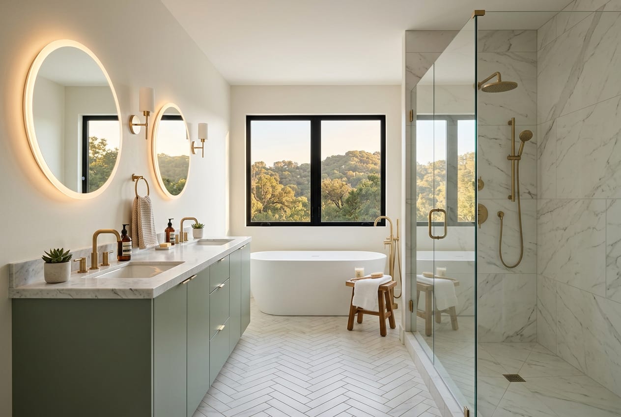 Solano Bathroom Remodeling Company, bathroom remodeling in Kenmore, completed project 2