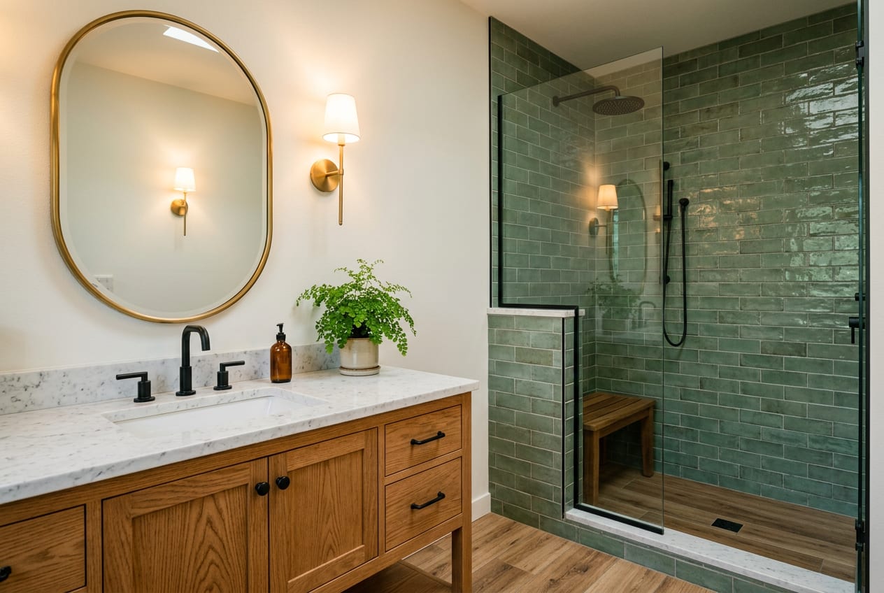 Solano Bathroom Remodeling Company, bathroom remodeling in Kenmore, completed project 3
